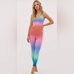 Beach Riot Set in High Tide Ombré Yara Tank and Piper Leggings Medium
